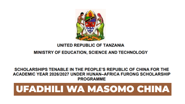 Chinese Government Scholarships for Tanzania Students 2026/27